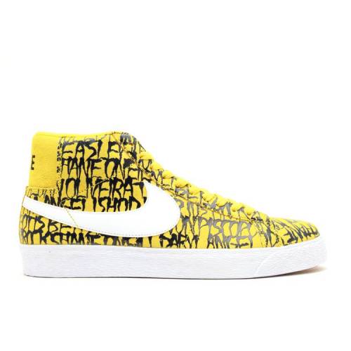 ナイキ NIKE ブレイザー エスビー プレミアム 黄色 イエロー 'NECKFACE' スニーカー メンズ 【 PREMIUM YELLOW NIKE BLAZER SB TOUR WHITEBLACK 】