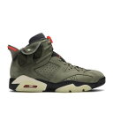 【 AIR JORDAN TRAVIS SCOTT X AIR JORDAN 6 RETRO 'OLIVE' / MEDIUM OLIVE BLACK SAIL 】 ナイキ オリーブ 黒色 ブラック エアジョーダン トラヴィススコット スニーカー メンズ