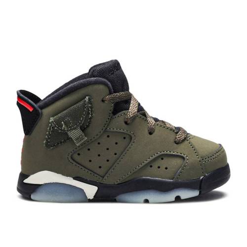 楽天スニケス【 AIR JORDAN TRAVIS SCOTT X JORDAN 6 RETRO TD 'OLIVE' / MEDIUM OLIVE BLACK SAIL 】 ナイキ オリーブ 黒色 ブラック エアジョーダン トラヴィススコット ベビー