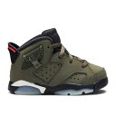 【 AIR JORDAN TRAVIS SCOTT X AIR JORDAN 6 RETRO TD 'OLIVE' / MEDIUM OLIVE BLACK SAIL 】 ナイキ オリーブ 黒色 ブラック エアジョーダン トラヴィススコット ベビー