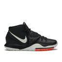 【 NIKE KYRIE 6 'JET BLACK' / BLACK WHITE 】 カイリー 黒色 ブラック 白色 ホワイト スニーカー メンズ ナイキ