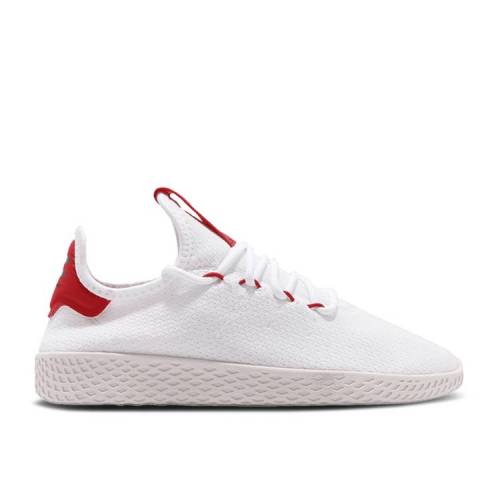 アディダス ADIDAS アディダス テニス 白色 ホワイト 'SCARLET' スニーカー メンズ 【 ADIDAS PHARRELL WILLIAMS X TENNIS HU CLOUD WHITE SCARLET CHALK 】