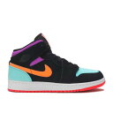 【 AIR JORDAN JORDAN 1 MID GS 'CANDY' / BLACK TOTAL ORANGE 】 ナイキ ミッド 黒色 ブラック 橙 オレンジ エアジョーダン ジュニア キッズ ベビー マタニティ スニーカー(4)