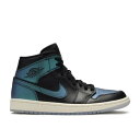 y AIR JORDAN WMNS AIR JORDAN 1 MID 'METALLIC TURQUOISE' / METALLIC TURQOUISE WHITE z iCL ~bh F zCg GAW[_ Xj[J[ fB[X