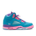 【 AIR JORDAN AIR JORDAN 5 RETRO GS 'TEAL' / TEAL PINK PURPLE 】 ナイキ ピンク 紫 パープル エアジョーダン スニーカー ジュニア キッズ メンズ