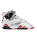 【 AIR JORDAN AIR JORDAN 7 RETRO GS 'OLYMPIC' 2012 / WHITE METALLIC GOLD OBSIDIAN 】 ナイキ 白色 ホワイト ゴールド エアジョーダン ジュニア キッズ ベビー マタニティ スニーカー