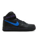 【 NIKE VLONE X AIR FORCE 1 HIGH 'BLUE SWOOSH' SAMPLE / BLACK PRIZE BLUE COURT PURPLE 】 ハイ 黒色 ブラック 青色 ブルー コート 紫 パープル エアフォース スニーカー メンズ ナイキ