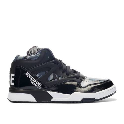 リーボック REEBOK リーボック ポンプ ライト カモ柄 黒色 ブラック 白色 ホワイト 'AAPE BAPE' スニーカー メンズ 【 REEBOK AAPE X PUMP OMNI LITE BY CAMO BLACK WHITE 】