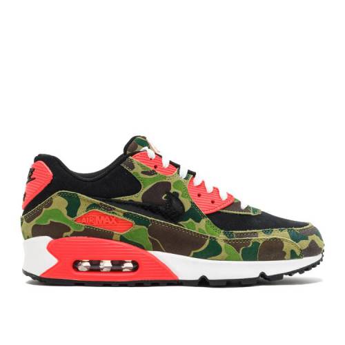 【 NIKE ATMOS X AIR MAX 90 PREMIUM 'DUCK CAMO' / BLACK BLACK CHLOROPHYLL 】 マックス プレミアム 黒色 ブラック エアマックス スニーカー メンズ ナイキ