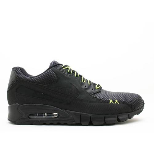 【 NIKE KAWS X AIR MAX 90 CURRENT PREMIUM / BLACK BLACK VOLT 】 マックス プレミアム 黒色 ブラック エアマックス スニーカー メンズ ナイキ