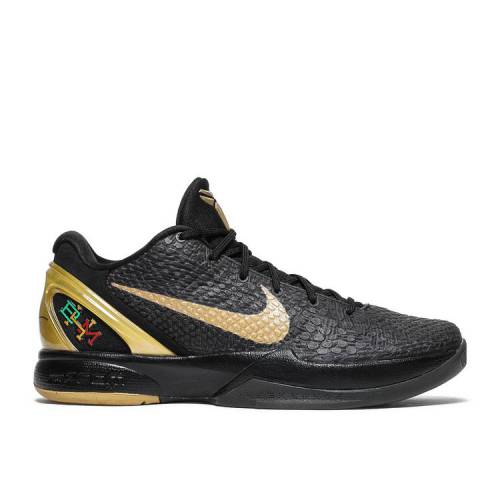 【 NIKE ZOOM KOBE 6 'BLACK HISTORY MONTH' / BLACK METALLIC GOLD 】 ズーム コービー 黒色 ブラッ...