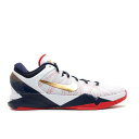 【 NIKE ZOOM KOBE 7 SYSTEM 'GOLD MEDAL' / WHITE OBSIDIAN UNIVERSITY RED 】 ズーム コービ...