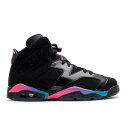 【 AIR JORDAN AIR JORDAN 6 RETRO GS 'PINK FLASH' / BLACK PINK FLASH-MARINA BLUE 】 ナイキ 黒色 ブラック ピンク 青色 ブルー エアジョーダン ジュニア キッズ ベビー マタニティ スニーカー