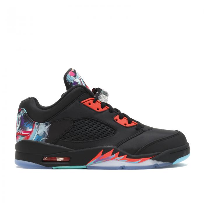 【 AIR JORDAN JORDAN 5 RETRO LOW 'CHINESE NEW YEAR 2016' / BLACK BRGHT CRMSN HYPR JD 】 ナイキ 黒色 ブラック エアジョーダン スニーカー メンズ
