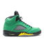 【 AIR JORDAN AIR JORDAN 5 'OREGON DUCKS' / APPLE GREEN YELLOW STRIKE BLK 】 ナイキ 緑 グリーン ..