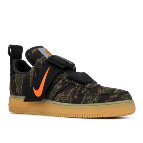 ナイキ NIKE プレミアム カモ柄 緑 グリーン 茶色 ブラウン エアフォース 'CAMO' スニーカー メンズ 【 PREMIUM GREEN NIKE CARHARTT WIP X 1 UTILITY LOW CAMO TOTAL ORANGEGUM LIGHT BROWN 】