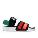 【 ADIDAS ADILETTE SANDAL 4.0 'BLACK SCARLET TRUE ORANGE' / CORE BLACK SCARLET TRUE ORANGE 】 アディダス アディレッタ コア 黒色 ブラック 橙 オレンジ スニーカー メンズ(4)