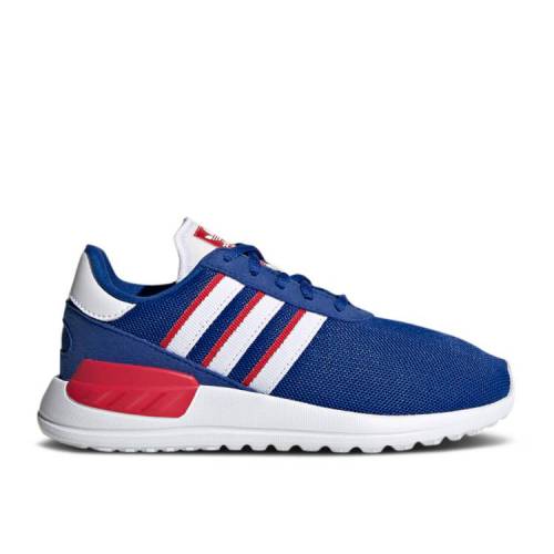 【 ADIDAS LA TRAINER STAN J 'BLUE SCARLET' / ROYAL BLUE CLOUD WHITE SCARLET 】 アディダス ロサンゼルス トレーナー 青色 ブルー 白色 ホワイト ジュニア キッズ ベビー マタニティ スニーカー