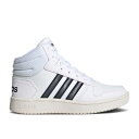 【 ADIDAS HOOPS 2.0 MID J 'WHITE LEGEND INK' / CLOUD WHITE LEGEND INK CLOUD WHITE 】 アディダス ミッド レジェンド 白色 ホワイト ジュニア キッズ ベビー マタニティ スニーカー