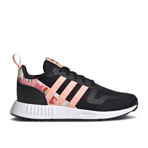 【 ADIDAS HER STUDIO LONDON X MULTIX J 'FLORAL' / CORE BLACK GLOW PINK CLOUD 】 アディダス スタジオ コア 黒色 ブラック ピンク ジュニア キッズ ベビー マタニティ スニーカー