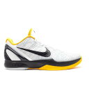 【 NIKE ZOOM KOBE 6 'WHITE DEL SOL' / WHITE BLACK DEL SOL NTRL GREY 】 ズーム コービー 白色 ホワイト 黒色 ブラック 灰色 グレー スニーカー メンズ ナイキ