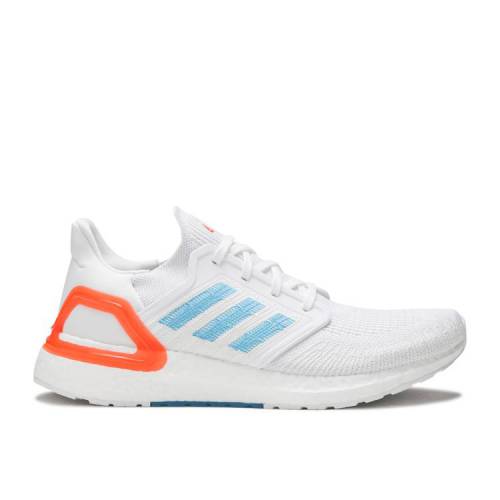 【 ADIDAS PRIMEBLUE ULTRABOOST 20 'SHARP BLUE' / CLOUD WHITE SHARP BLUE TRUE 】 アディダス 白色 ホワイト 青色 ブルー スニーカー メンズ