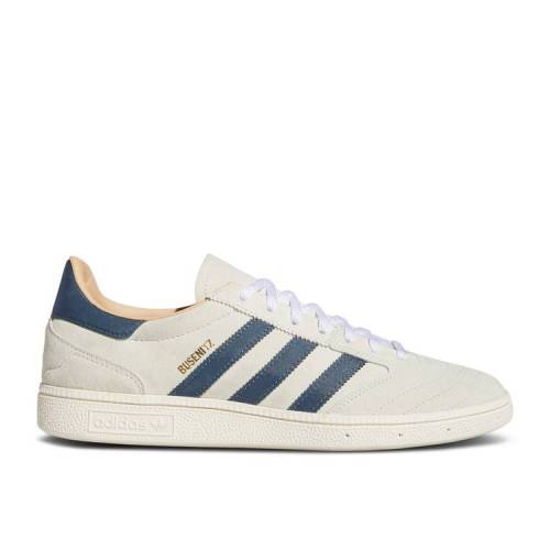 【 ADIDAS BUZINETZ VINTAGE 'WHITE LEGACY BLUE' / CRYSTAL WHITE LEGACY BLUE CHALK 】 アディダス ビンテージ ヴィンテージ レガシー 白色 ホワイト 青色 ブルー スニーカー メンズ