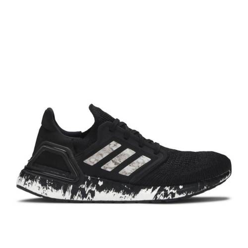 【 ADIDAS ULTRABOOST 20 'MARBLE' / CORE BLACK FOOTWEAR WHITE SIGNAL 】 アディダス コア 黒色...