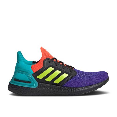【 ADIDAS ULTRABOOST 20 'WHAT THE CORE BLACK' / CORE BLACK SEMI SOLAR SLIME GOLD 】 アディダス コア 黒色 ブラック ゴールド スニーカー メンズ