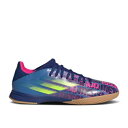 【 ADIDAS X SPEEDFLOW MESSI.3 IN J 'NUMBERSUP' / VICTORY BLUE SHOCK PINK SOLAR YELLOW 】 アディダス ビクトリー 青色 ブルー ショック ピンク 黄色 イエロー ジュニア キッズ ベビー マタニティ スニーカー