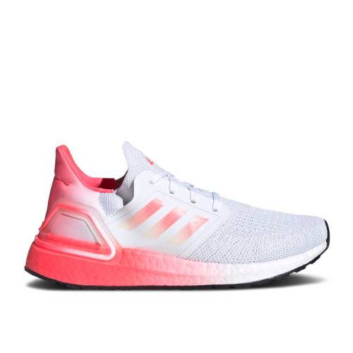 楽天スニケス【 ADIDAS ULTRABOOST 20 J 'WHITE SIGNAL PINK' / CLOUD WHITE SIGNAL PINK SIGNAL 】 アディダス 白色 ホワイト ピンク スニーカー ジュニア キッズ メンズ