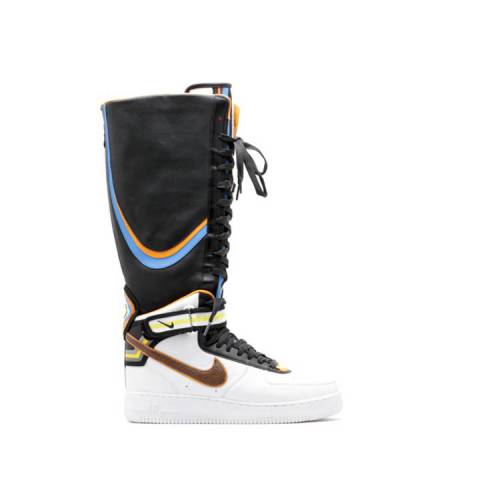 ナイキ NIKE ブーツ 白色 ホワイト 茶色 ブラウン エアフォース 'WHITE BROWN' スニーカー レディース 【 NIKE RICCARDO TISCI X WMNS 1 BOOT SP BAROQUE WHITE BROWN 】