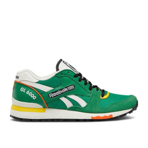 y REEBOK KEITH HARING X GL 6000 'DOG AND HUMAN HEEL PRINT' / GLEN GREEN CHALK GLEN GREEN z [{bN q[  O[ Xj[J[ Y