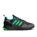 【 ADIDAS ZX 1K BOOST 'GREY SCREAMING GREEN' / GREY SIX SCREAMING GREEN CORE 】 アディダス ブースト 灰色 グレー 緑 グリーン コア スニーカー メンズ