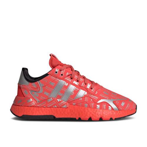 【 ADIDAS 3M X NITE JOGGER '3M LOGO PRINT - HI RES RED' / HI RES RED SILVER METALLIC HI 】 アディダス ジョガーパンツ ロゴ 赤 レッド 銀色 シルバー スニーカー メンズ