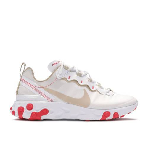 ナイキ NIKE リアクト エレメント 白色 ホワイト 'WHITE EMBER' スニーカー レディース 【 NIKE WMNS REACT ELEMENT 55 DESERT WHITE EMBER GLOWDESERT ORE 】