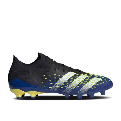 【 ADIDAS PREDATOR FREAK.1 LOW AG 'DEMONSKIN - BLACK' / CORE BLACK CLOUD WHITE SOLAR 】 アディダス プレデター コア 黒色 ブラック 白色 ホワイト スニーカー メンズ