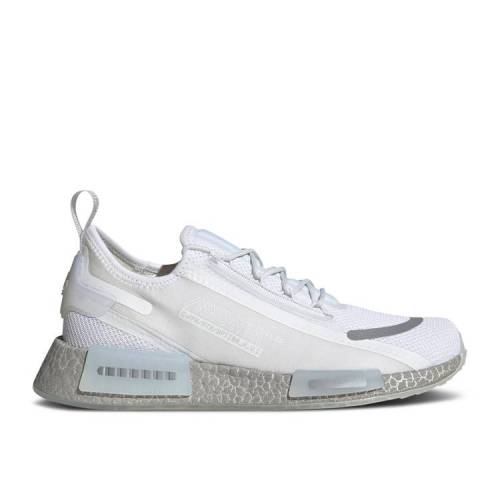 【 ADIDAS NMD_R1 SPECTOO 039 WHITE SILVER METALLIC 039 / CLOUD WHITE CRYSTAL WHITE 】 アディダス 銀色 シルバー 白色 ホワイト スニーカー メンズ