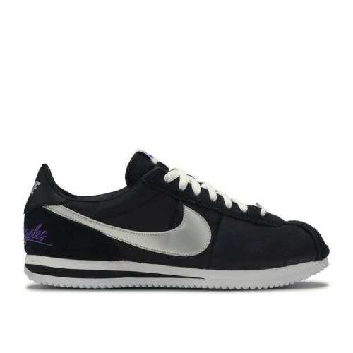 ナイキ NIKE コルテッツ 黒色 ブラック 'ロサンゼルス キングス' スニーカー メンズ 【 NIKE CORTEZ BLACK METALLIC SILVERWHITE 】