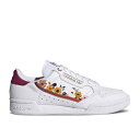 【 ADIDAS HER STUDIO LONDON X WMNS CONTINENTAL 80 'FLORAL PRINT' / CLOUD WHITE POWER BERRY GOLD METALLIC 】 アディダス スタジオ 白色 ホワイト パワー ゴールド スニーカー レディース