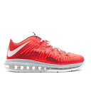 【 NIKE AIR MAX LEBRON 10 LOW 'UNIVERSITY RED' / UNIVERSITY RED PURE PLATINUM 】 マ...