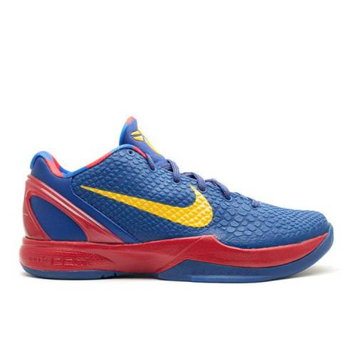 【 NIKE ZOOM KOBE 6 'BARCELONA HOME' / STORM BLUE YELLOW OCHRE STRMRD 】 ズーム コービー ...