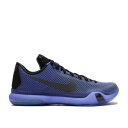 【 NIKE KOBE 10 'BLACKOUT' / BLACK BLACK PERSIAN VIOLET VLT 】 コービー 黒色 ブラック 紫 バイオレ...