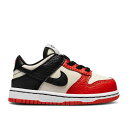 ナイキ NIKE ダンク 黒色 ブラック 赤 レッド ダンクロー '75TH BULLS' ベビー 【 RED NIKE NBA X EMB TD ANNIVERSARY SAIL BLACK CHILE 】