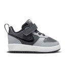 【 NIKE COURT BOROUGH LOW 2 TD 'ANTHRACITE STADIUM GREY' / ANTHRACITE STADIUM GREY PURE PLATINUM BLACK 】 コート スタジアム 灰色 グレー ピュア プラチナム 黒色 ブラック コートバーロウ ベビー ナイキ