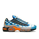 【 NIKE AIR MAX PLUS PREMIUM 'PHOTO BLUE' / PHOTO BLUE WOLF GREY ORANGE PEEL 】 マックス プレミアム 青色 ブルー 灰色 グレー 橙 オレンジ エアマックスプラス スニーカー メンズ ナイキ