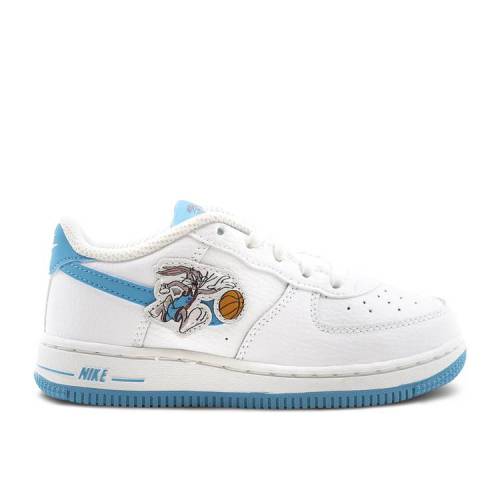 【 NIKE SPACE JAM X AIR FORCE 1 '06 TD 'HARE' / WHITE WHITE LIGHT BLUE FURY 】 ジャム 白色 ホワイト 青色 ブルー スペースジャム エアフォース ベビー ナイキ