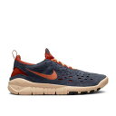 【 NIKE FREE RUN TRAIL 039 THUNDER BLUE 039 / THUNDER BLUE ORANGE CINNABAR 】 フリー ラン サンダー 青色 ブルー 橙 オレンジ スニーカー メンズ ナイキ