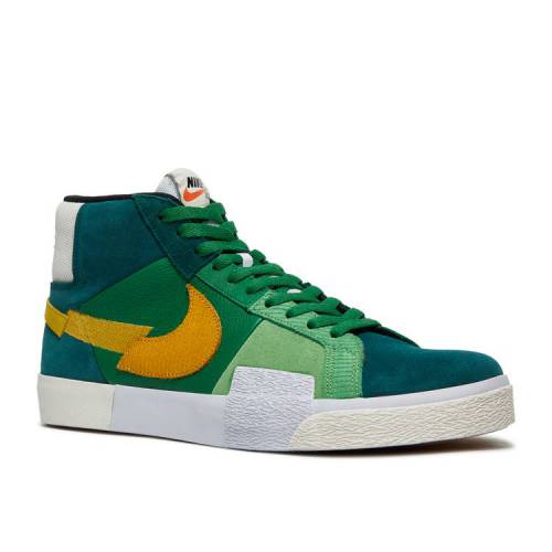 ナイキ NIKE ズーム ブレイザー ミッド プレミアム エスビー 緑 グリーン ゴールド 'MOSAIC VERDE' スニーカー メンズ 【 PREMIUM GREEN NIKE ZOOM BLAZER MID SB PACK ALOE VERDE RAINFOREST SPINACH UNIVERSITY GOLD 】