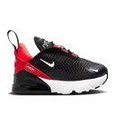 【 NIKE AIR MAX 270 TD 'BRED' / BLACK UNIVERSITY RED BRIGHT CRIMSON WHITE 】 マックス 黒色 ブラック 赤 レッド クリムゾン 白色 ホワイト エアマックス ベビー ナイキ